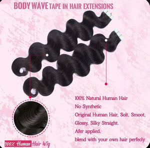 Body Wave Tape Ins